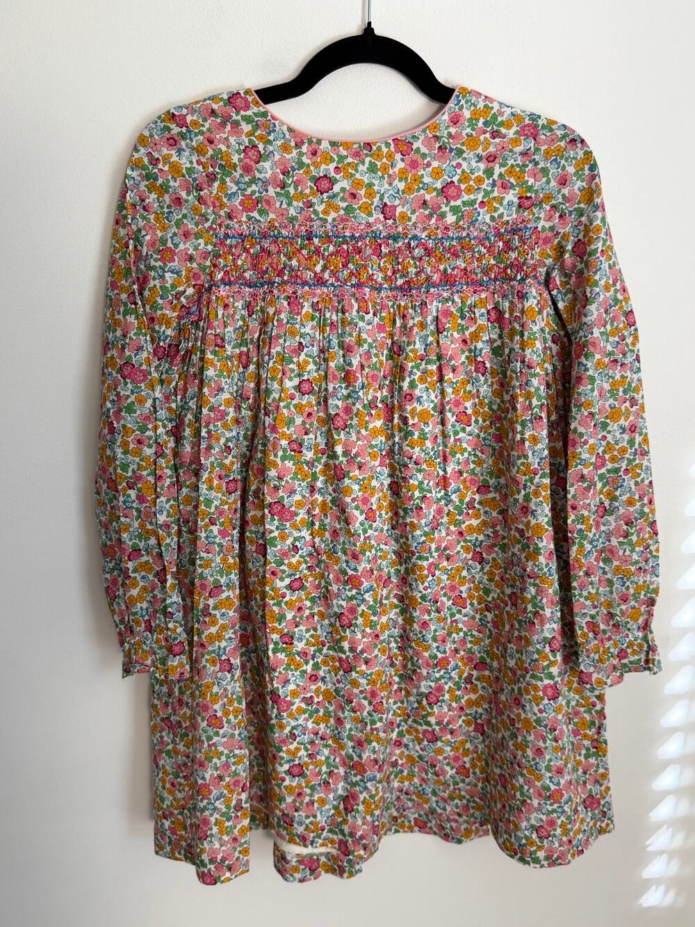 Mini Boden Girl's Floral Smocked Dress size 11-12